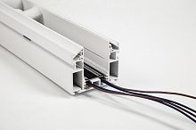 Трек SW-G SY-601201-CL-2-WH низковольтный встраиваемый в натяжной потолок без провода питания Белый картинка 